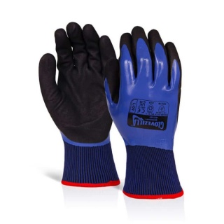 Glovezilla GZ107B Waterproof Thermal Nitrile Glove (pack of 10)